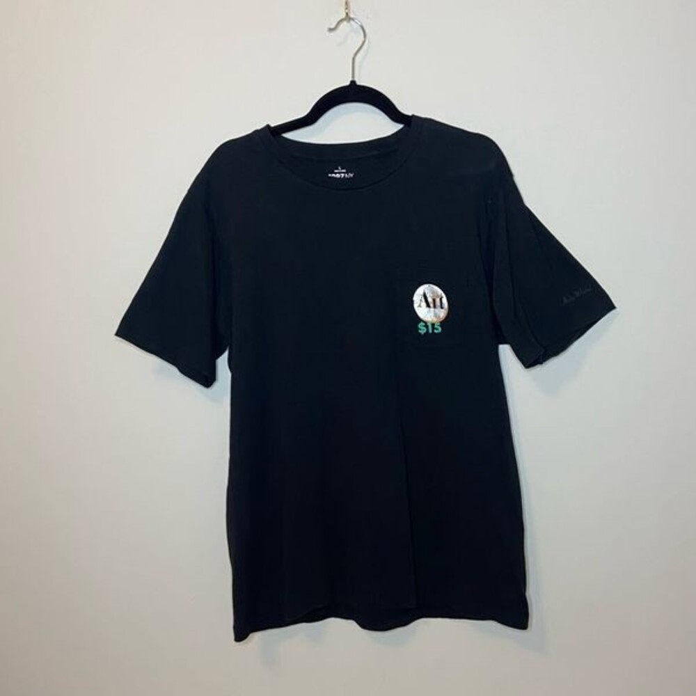 Uniqlo Andy Warhol SPRZ NY Art $15 Black Tee Shirt Size Large Pop Art